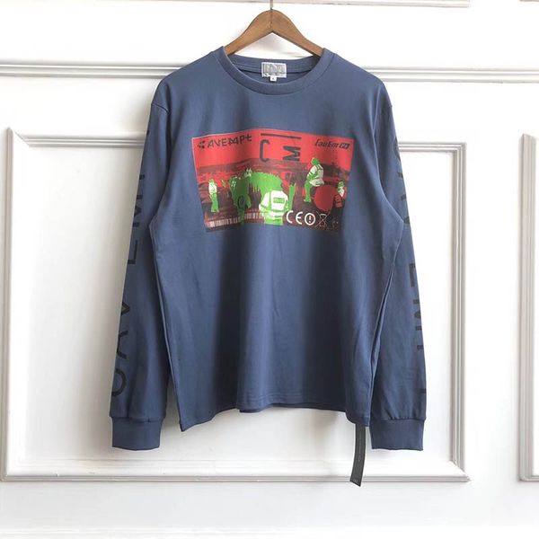 

women's t-shirt 2021-autumn cavempt t-shirts of men's women long sleeve casual release 1:1 hip hop fashion ec cavv empt, White