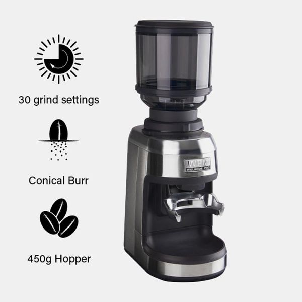 

manual coffee grinders wpm commercial electric grinder conical burr zd-17n mill machine 30 grind settings fit for pour over espresso