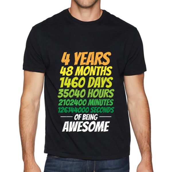 

men's t-shirts t-shirt retro graphic 4th birthday heather prism t shirt short-sleeved cotton mens fashion, White;black