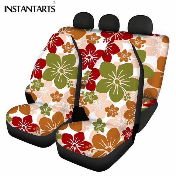 

car seat covers instantarts vehicle for women full set colorful flower design protector cover elastic polyester