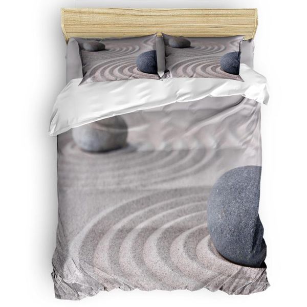 

bedding sets sand stones zen duvet cover set with pillowcase bedroom supplies king size comforter
