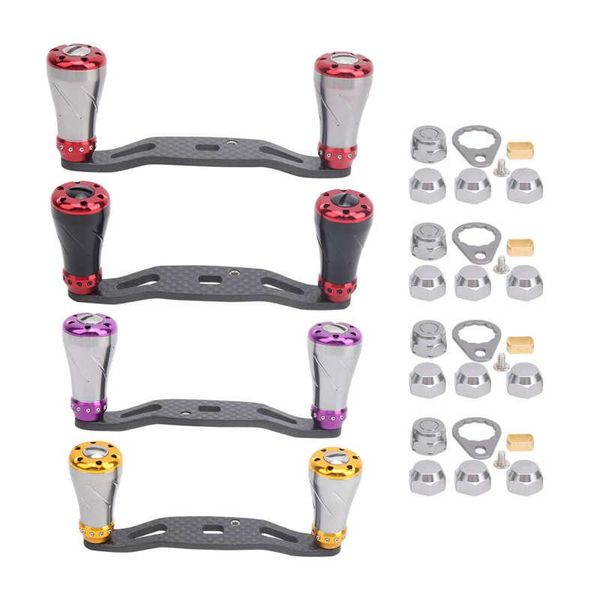 

quality fishing reel handle grip carbon metal baitcasting crank device accessories