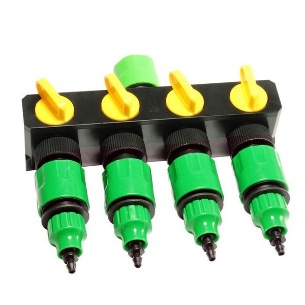 

watering equipments water splitter garden irrigation 4-way tap hose fittings connector for
