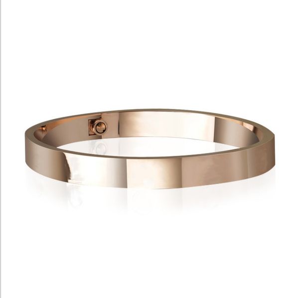 

charm bracelet nail screw designer love men women rose gold bangle luxury jewelry stainless steel lovers gift silver diamond, Golden;silver