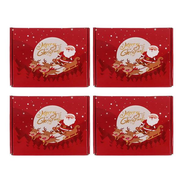 

gift wrap 4pcs christmas boxes festival packaging party favor