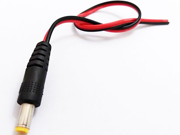 

cctv cables, dc 5.5*2.1mm male power cord/pigtail lead about 30cm/dhl/500pcs