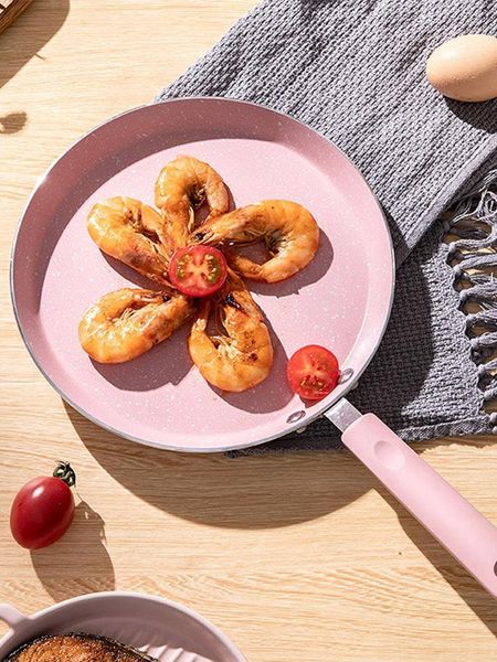 

pans eight inch thousand-layer pie pan stone household non-stick bakelite handle easy to clean frying