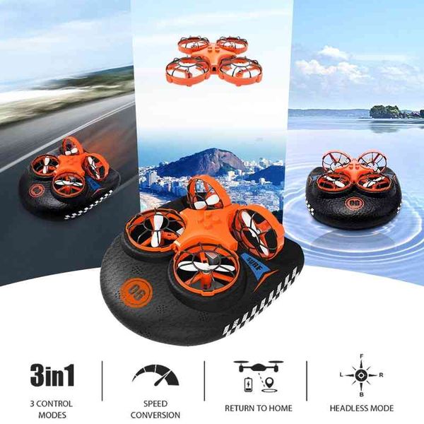 

3-in-1 epp flying air boat land driving mode detachable one key return rc drone quadcopter rtf