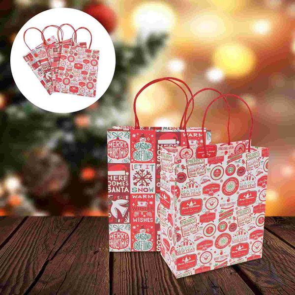 

gift wrap 16pcs christmas handheld bags paper lovely candy snack pouches