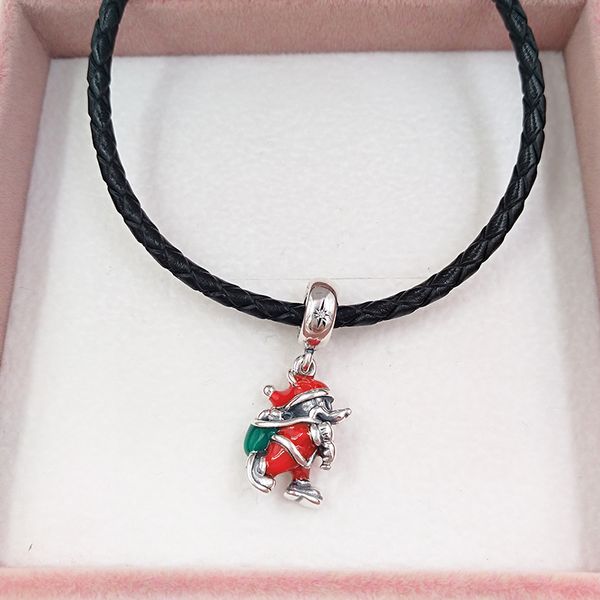 

pandora charms jewelry making kit womens braclets 925 sterling silver chain bead disny santa mouse bag dangle red & green enamel necklace co