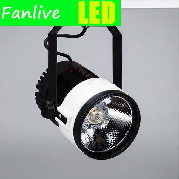 

track lights 20pc led cob spot light 15w 20w 30w ceiling rail spotlight cold white ac85-265v lighting
