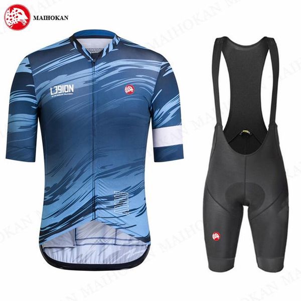 

summer pro team cycling jersey 19d bib set bike clothing ropa ciclism bicycle wear clothes mens short maillot culotte racing sets, Black;blue