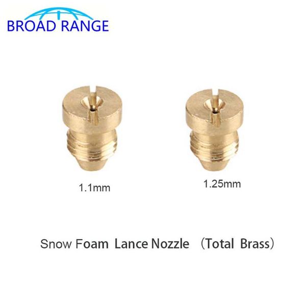 

car washer foam cannon orifice nozzle tips replacement thread for snow lance, 1.1mm &1.25mm high pressure accessory