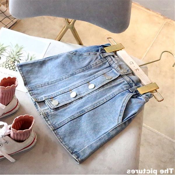 

fashion kids girls denim skirt skirts, Blue