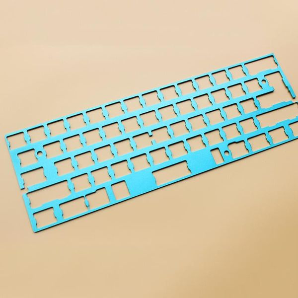 

keyboards gh60 cnc aluminum positioning plate compatible most 60% layout mechanical keyboard colorful diy kits board