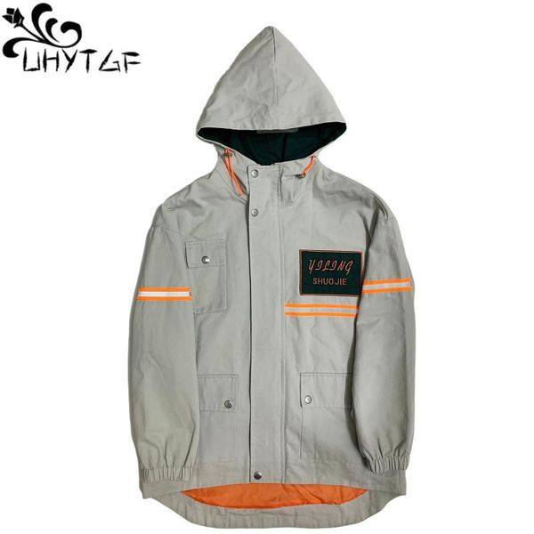 

women's jackets uhytgf oversize jacket korean splice autumn women zipper outerwear basic coats bomber 2021 fashion ladies coat 344, Black;brown