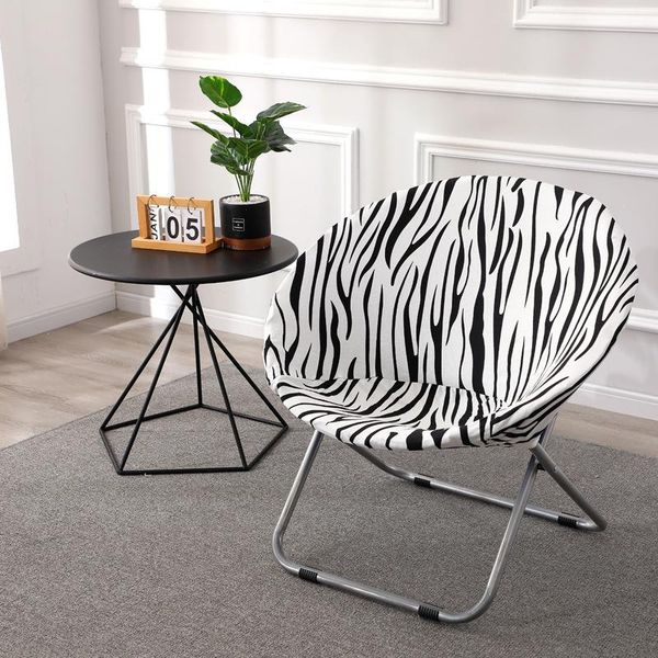 

chair covers moon cover round folding elastic spandex lounge seat protector