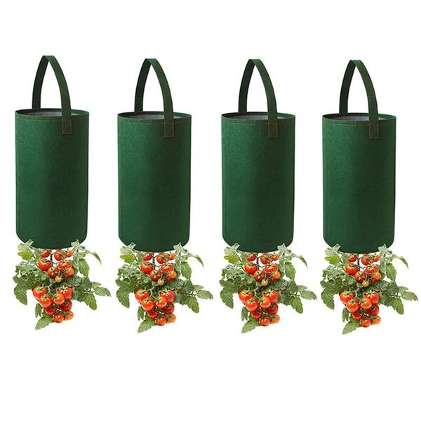 

planters & pots hanging strawberry planting bucket garden vegetable bag