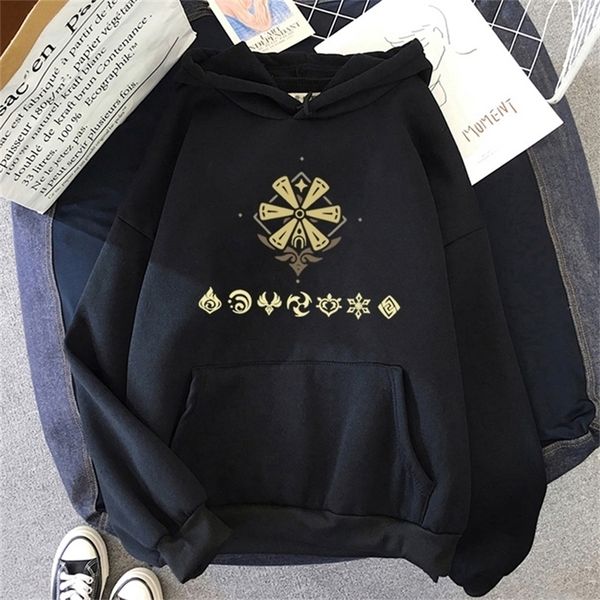 

kawaii genshin impact hoodie korea hoodie graphic streetwear spring autumn casual men harajuku anime sweatshirt 220307, Black