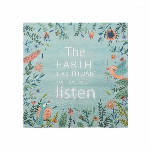 

packaging dinner service omilut 20pcs earth day disposable napkins the has music listen party tableware birthday supplies april 221