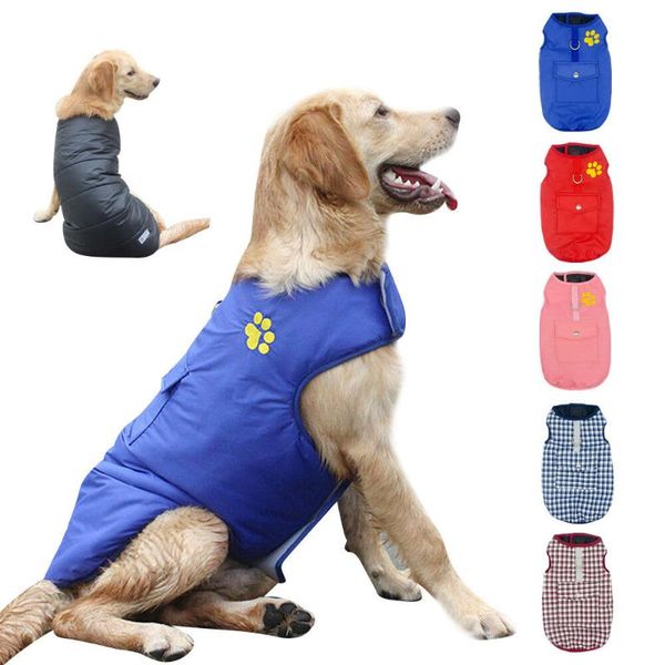 

winter dog clothing sportswear coat down jacket vest warm cotton insulation material 6 colors xs-4xl size available apparel