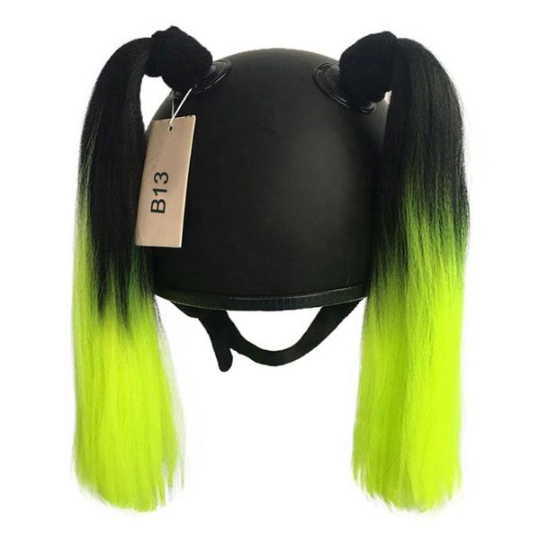 

motorcycle helmets 2pcs/pair arrival helmet braids wig loose braid motorbike decoration dirty punk ponytail