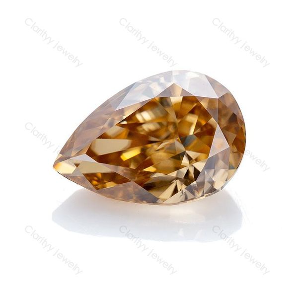

other 2ct 7*9mm champagne color crushed pear shape moissanite loose gemstone