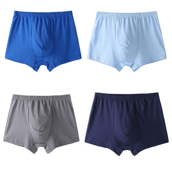 

underpants men's boxers male panties large size loose fat pure cotton plus mens underwear soft comfortable men boxer shorts, Black;white
