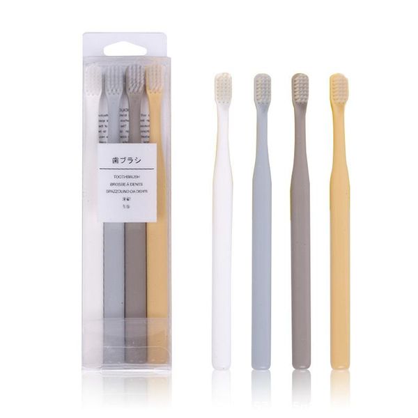 

toothbrush 4 pcs soft hair dental care teeth brush 4pcs packed different color