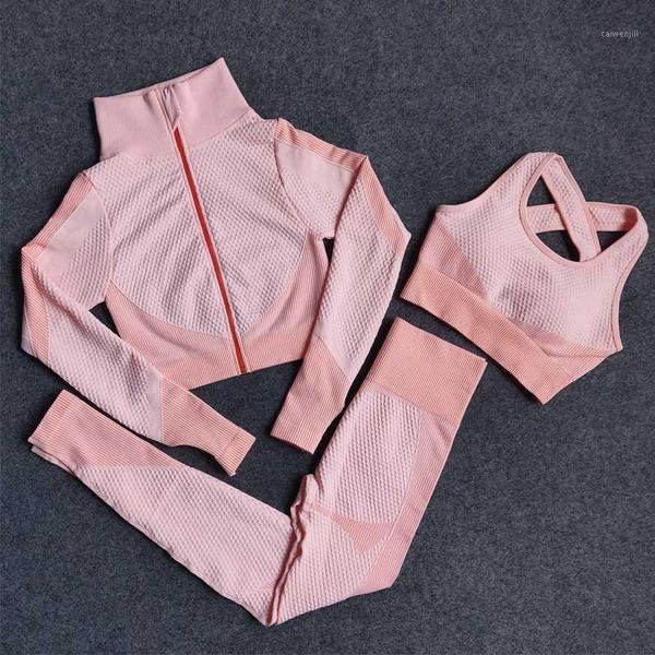 

colors gym seamless yoga set fitness sport suits clothing crop shirts padded bra high waist running leggings pants1, White;red
