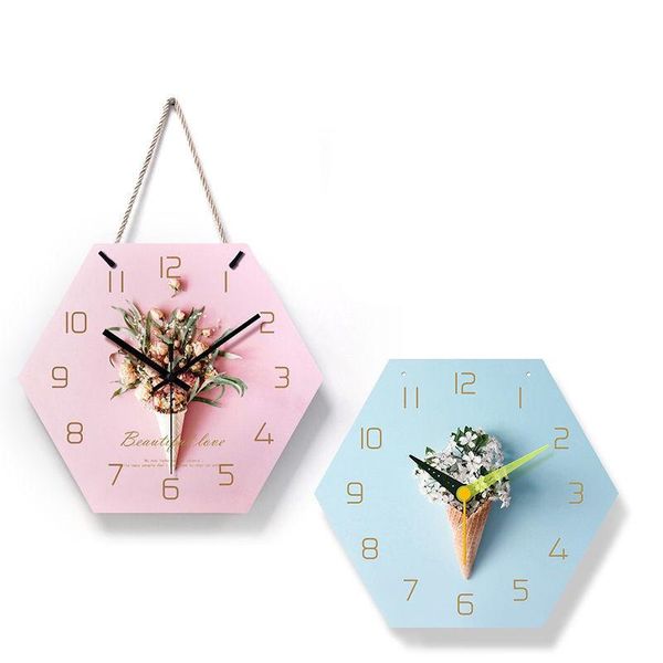 

wall clocks living room creative simple silent bedroom clock beauty salon fashion decoration table cartoon office
