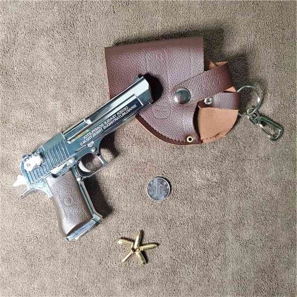 

231: 2.05 desert eagle metal model simulation alloy gun boy can throw shell toy hand grab can't launch