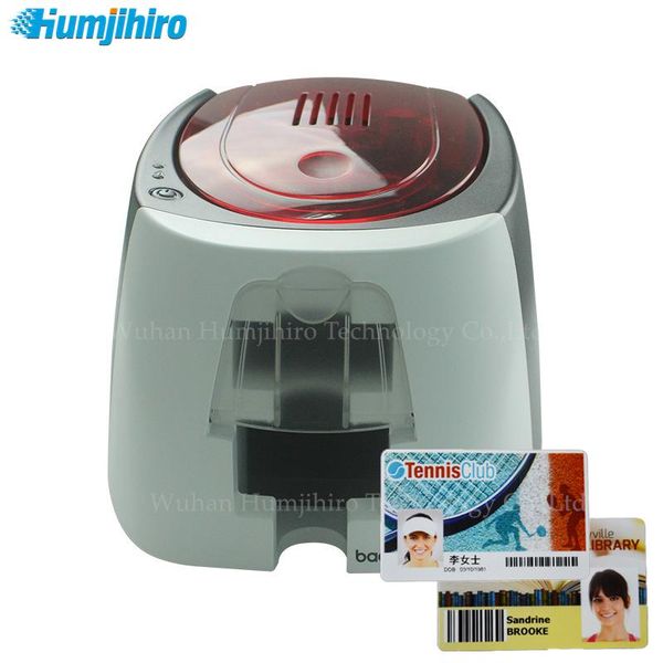 

printers evolis badgy 100/200 color printer single-sided plastic pvc id card with one ribbon