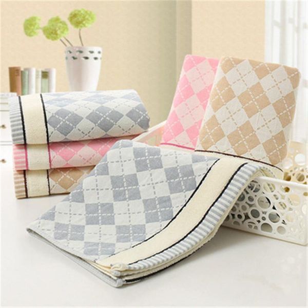 

towel various 34x75cm face factory direct selling 100%cotton fabric diamond shaped