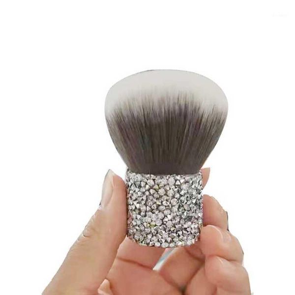 

diamond-studded makeup brush blush loose powder brushes1