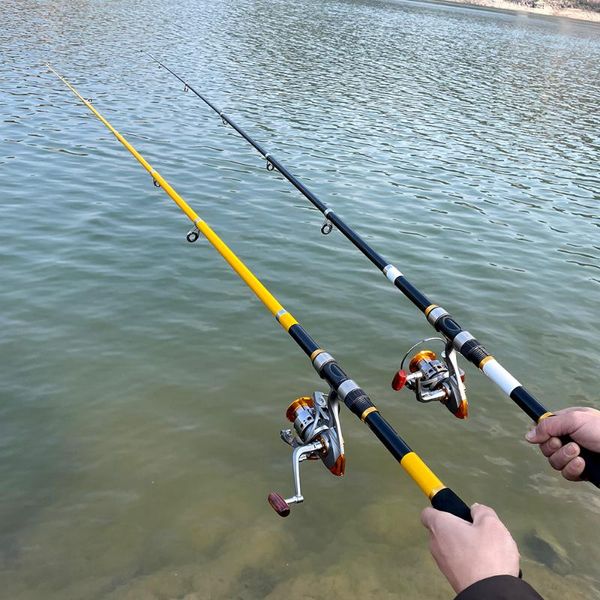 

boat fishing rods rod and reel combo sea pole 2.1-3.6m spinning kit