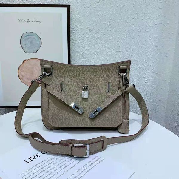 

lychee grain layer cowhide gypsy bag new leather women's shoulder bag large capacity diagonal women's bag