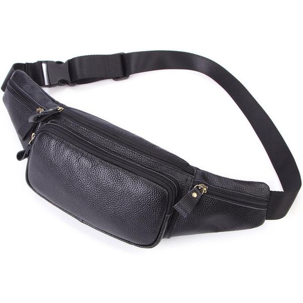 

waist bags factory direct sales of the korean version men's trendy leather multifunctional sports bag