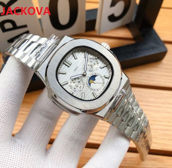 

5a quality mens 904l stainless steel watch automatic mechanical watches 40mm square designer waterproof sapphire wristwatches bracelet montr, Slivery;brown