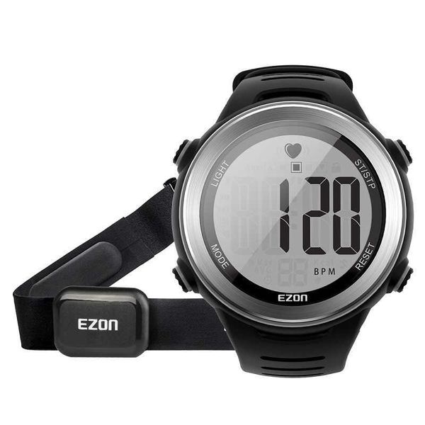 

heart rate monitor men sports polar watches waterproof digital wireless running cycling chest strap men women sports watch h0915, Silver