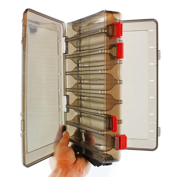 

fishing accessories multifunction transparent cover storage outdoor professional double sided bails hooks sport durable portable tackle box