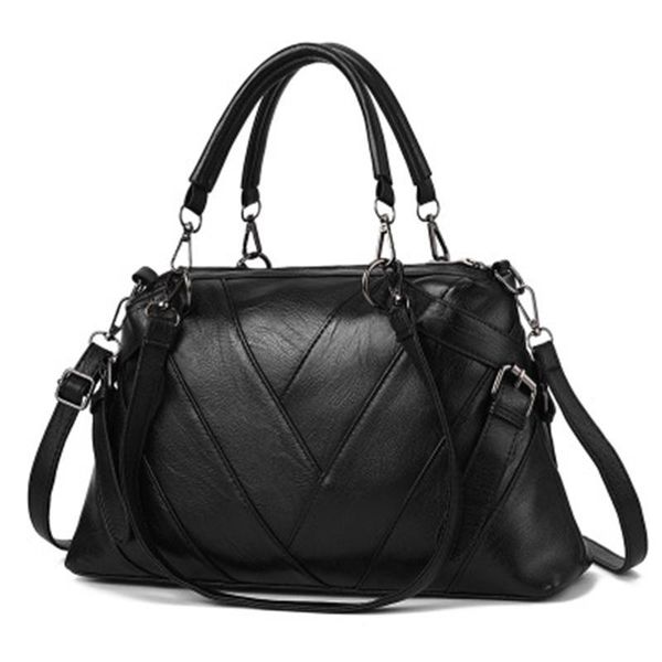 

evening bags patchwork shoulder bag women designer handbag ladies pu leather crossbody female solid color