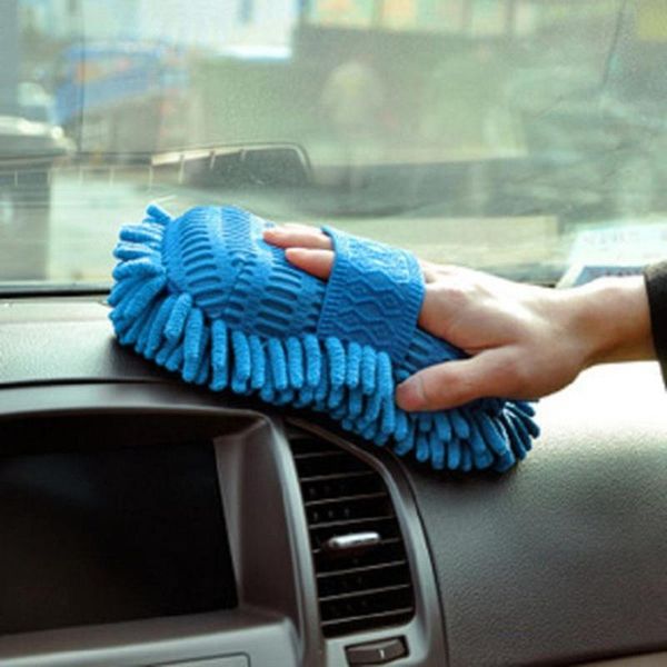 

microfiber chenille car cleaning sponge towel cloth auto wash gloves washer supplies home tower