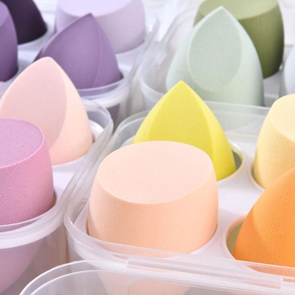 

sponges, applicators & cotton 4-8pcs multiple colors for foundation concealer cream face makeup puff sponges set beauty egg wet and dry use