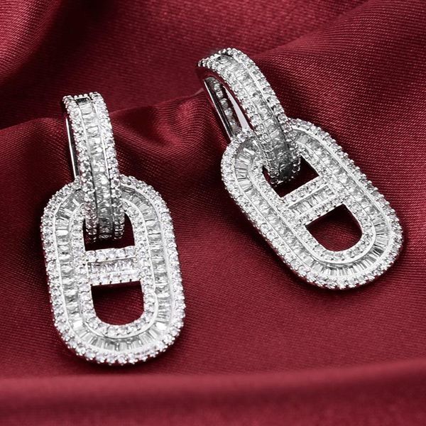 

dangle & chandelier design shiny women luxury drop earrings fashion ladies girl daily party show earring jewelry gift, Silver