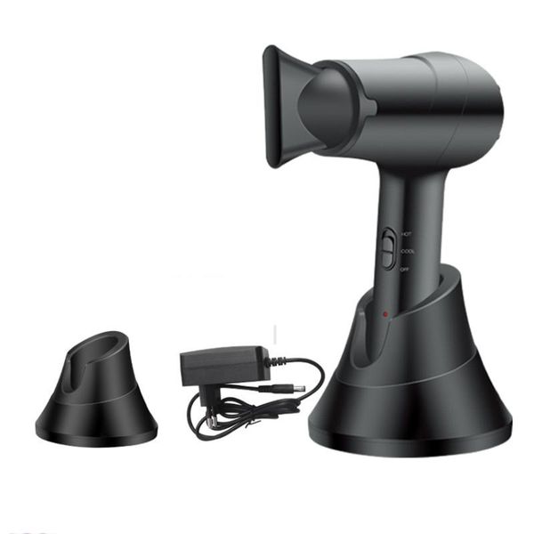 

electric hair brushes cordless dryer, 200w lightweight blow dryer for travel and home, rechargeable hairdryer with concentrator, charging ba