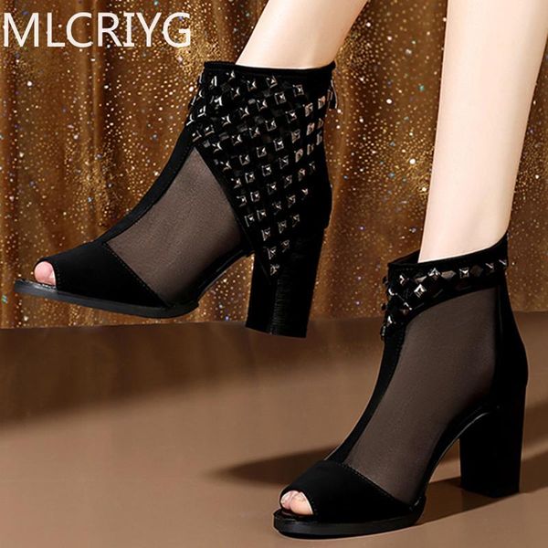 

ladies sandals high heel slippers open toe thick fashion women summer shoes, Black