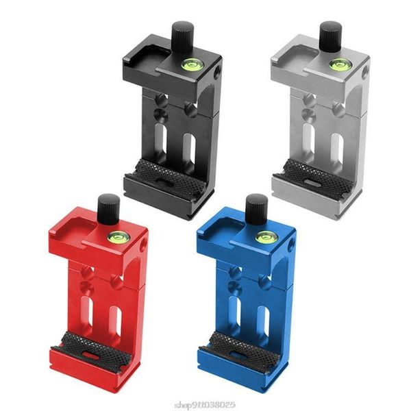 

tripod head bracket mobile phone holder clip for 4.7 to 6 in cellphone microphone with shoe level gauge n24 20 heads