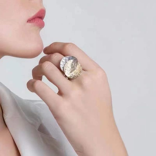 

wedding rings timeonly vintage oversize dark blue crystal ring twisted alloy open for women ladies statement jewellery party gift retro, Slivery;golden