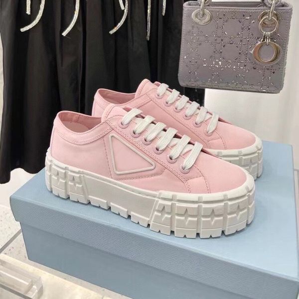 

2021 women casual shoes fashion lady sneakers letters lace up woman shoe brand girl sneaker with box, Black